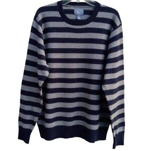 G.H. Bass & Co. cotton, wool striped men's sweater sz XL